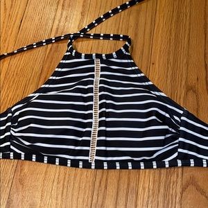 Black and White Bikini Top